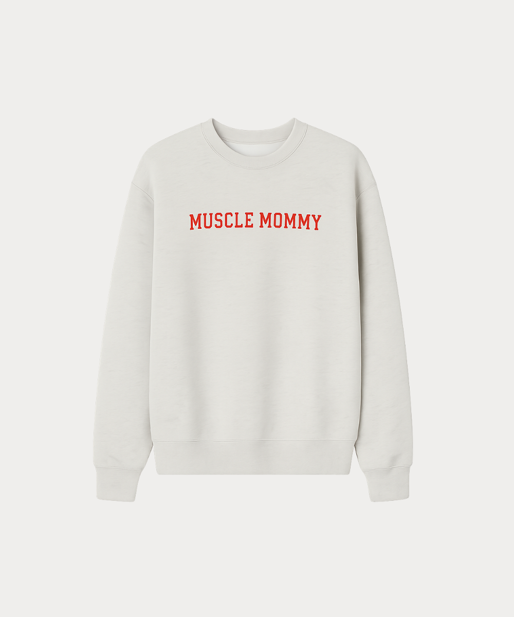 off-duty muscle mommy crewneck