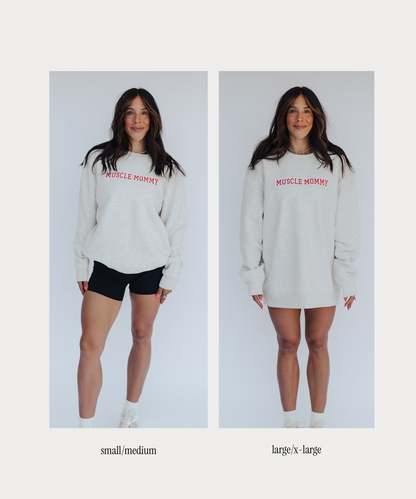 off-duty muscle mommy crewneck